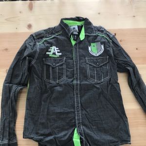 Like new American fighter button up